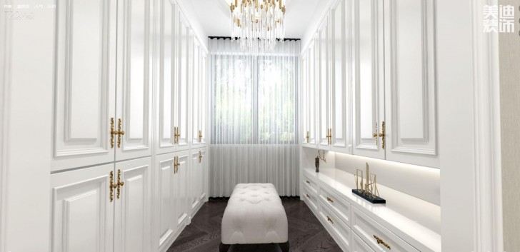 江山壹號200平米新古典風(fēng)格裝修效果圖--過道