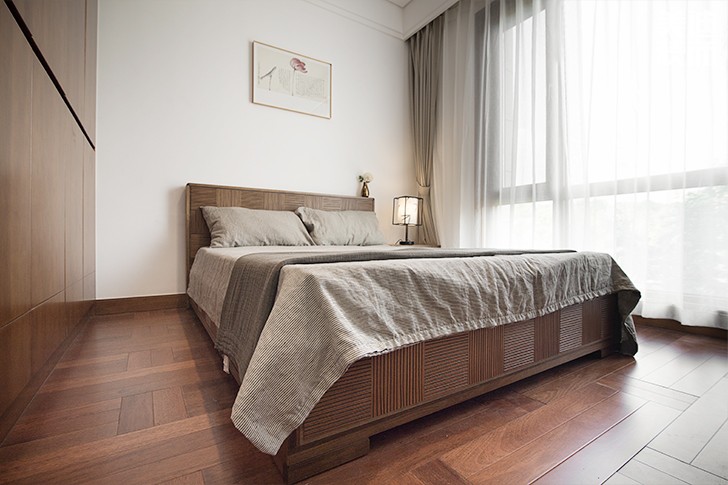 青竹園·曦園 295㎡書香之家，新中式裝修實(shí)拍圖--臥室