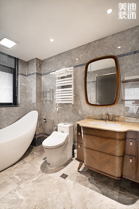 江山壹號(hào)180平米新中式風(fēng)格裝修案例實(shí)拍圖--衛(wèi)生間