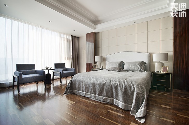 江山壹號(hào)232平米港式輕奢風(fēng)裝修案例實(shí)拍圖--次臥