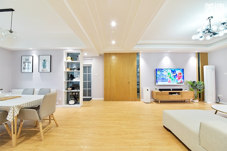 科大佳園120平日式MUJI風裝修案例圖--客餐廳