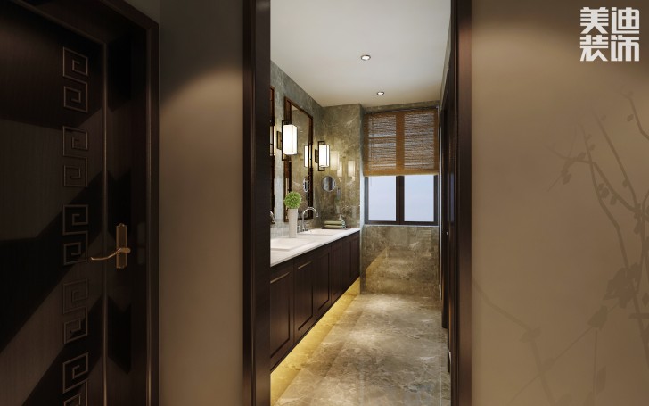 蘭僑公館320平米新中式風(fēng)格裝修案例效果圖--梳妝臺(tái)