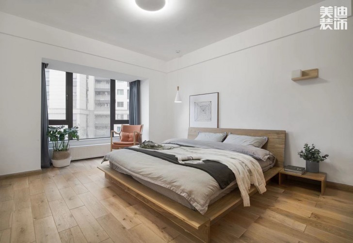 中航城140平米日式風格裝修實拍圖--臥室