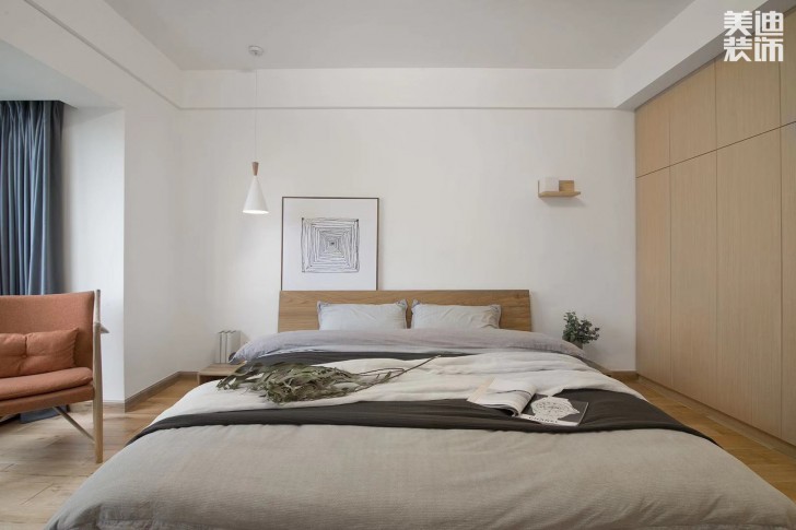 中航城140平米日式風格裝修實拍圖--臥室