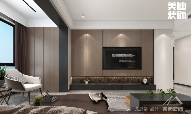 清溪川188平方米現(xiàn)代loft風(fēng)格裝修案例效果圖--客廳