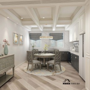 中航城140平米美式風(fēng)格裝 ...