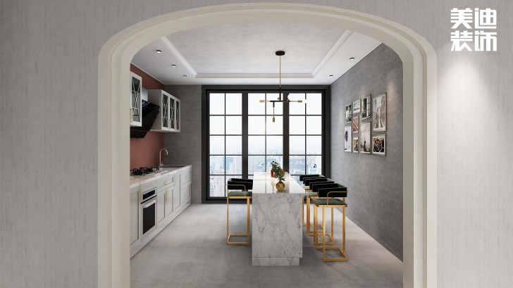 嘉和城128平方米北歐風(fēng)格案例效果圖--客廳