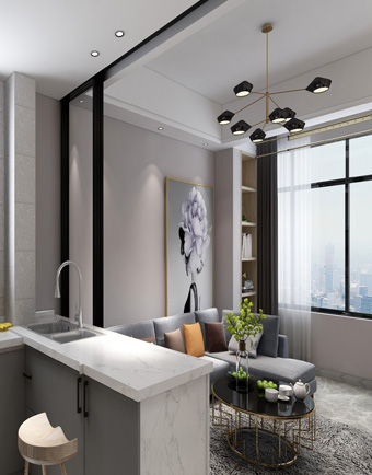 水墨林溪72㎡混搭風格案例 ...