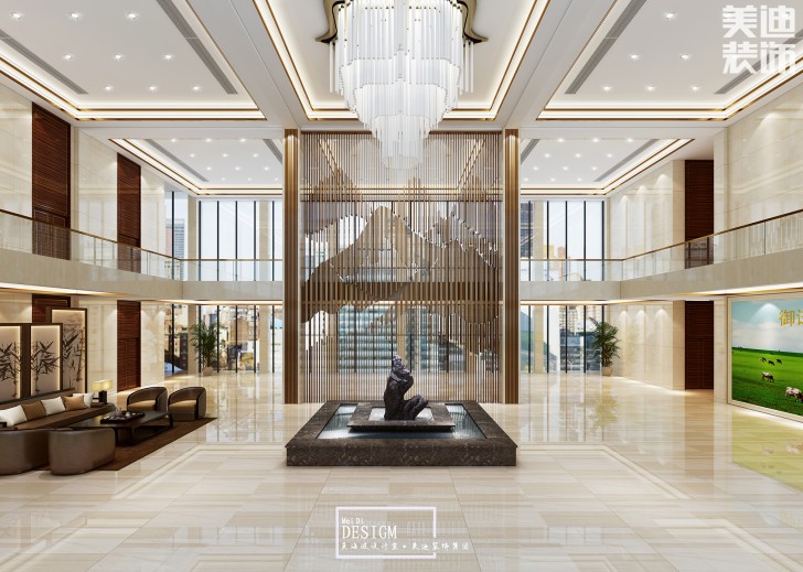 貴州御諾乳業(yè)公司8500平米辦公樓裝修效果圖