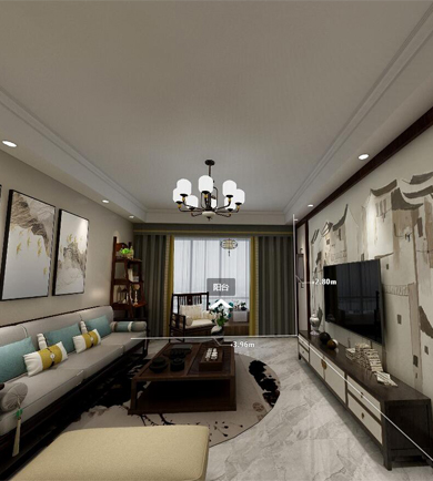 金茂灣120㎡新中式風(fēng)格全 ...
