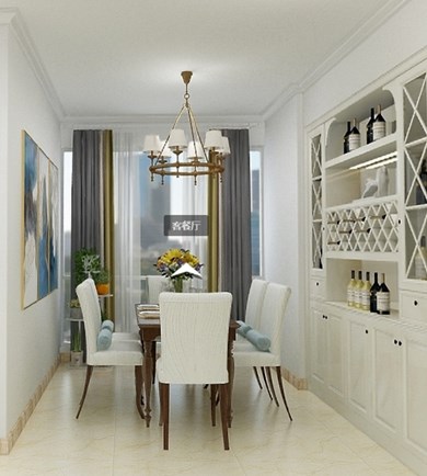 鴻運(yùn)佳苑100㎡美式風(fēng)全房 ...