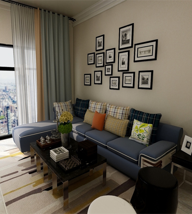 赤崗小區(qū)70㎡現(xiàn)代風格全房 ...