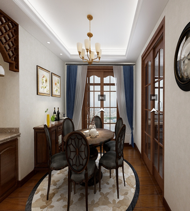 聯(lián)通小區(qū)160m2美式風格全 ...