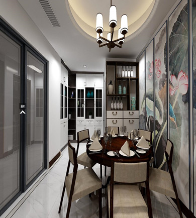 金地三千府150㎡新中式風(fēng) ...