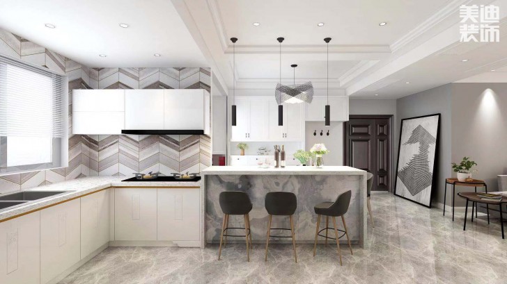 長盛嵐庭105㎡現(xiàn)代風(fēng)格案例效果圖