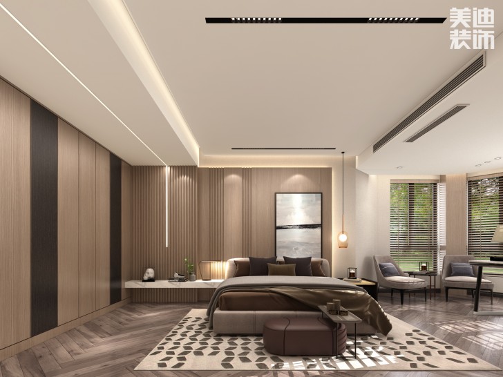 楚天逸品260㎡極簡(jiǎn)主義風(fēng)格案例效果圖