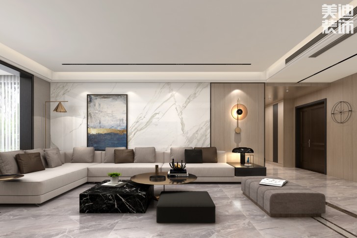 楚天逸品260㎡極簡(jiǎn)主義風(fēng)格案例效果圖