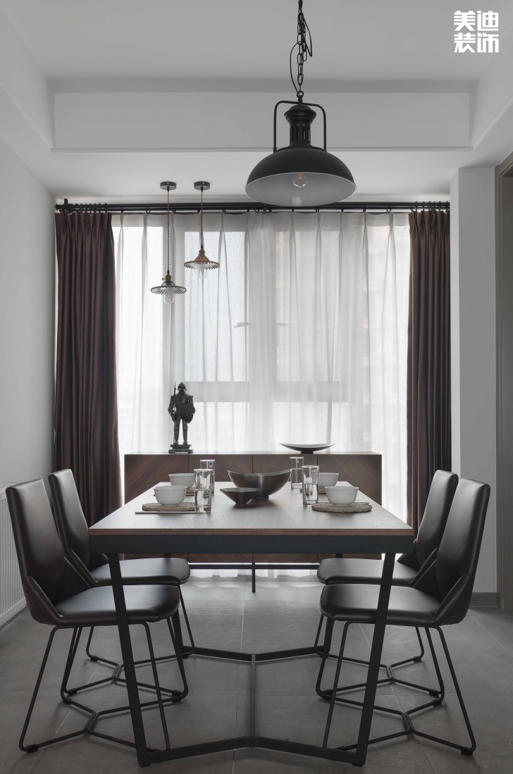 中建信和城112平方米工業(yè)風格案例效果圖--餐廳