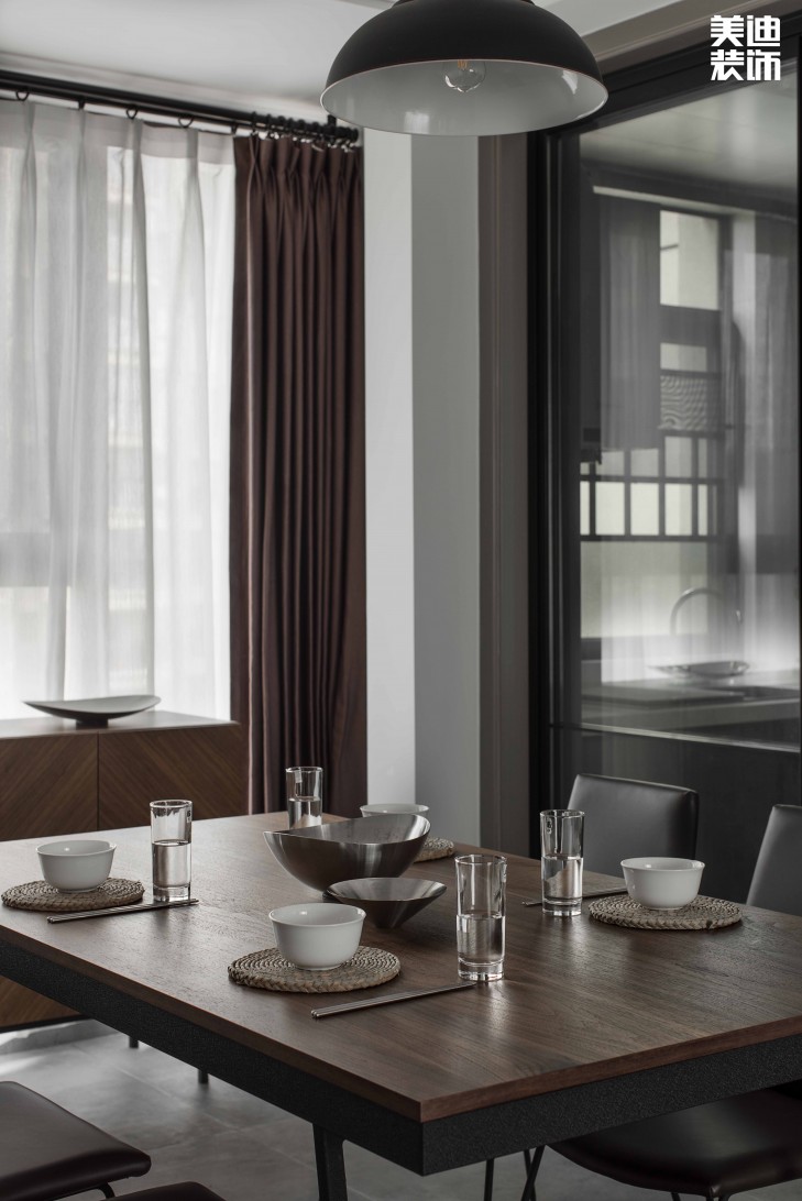 中建信和城112平方米工業(yè)風格案例效果圖--餐廳