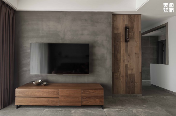 中建信和城112平方米工業(yè)風格案例效果圖--客廳