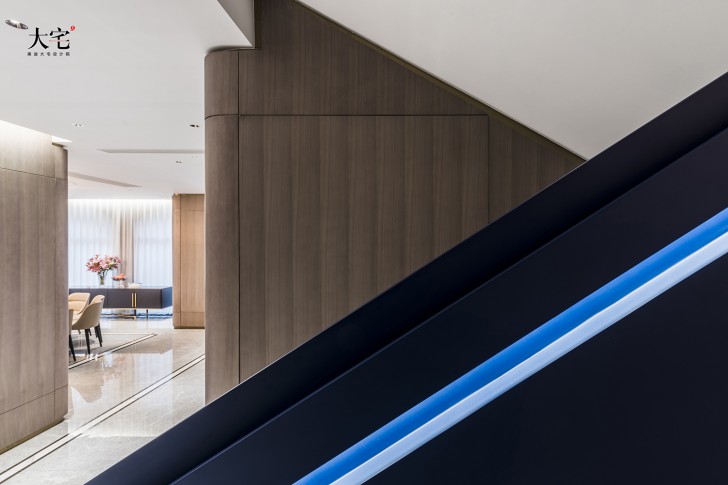 青竹湖曦園800平方米現(xiàn)代極簡(jiǎn)風(fēng)案例效果圖-過(guò)道