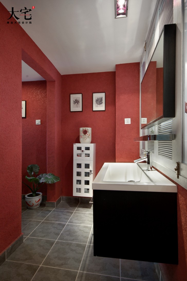 萬科西街花園138平方米Loft民宿風(fēng)案例效果圖-衛(wèi)生間