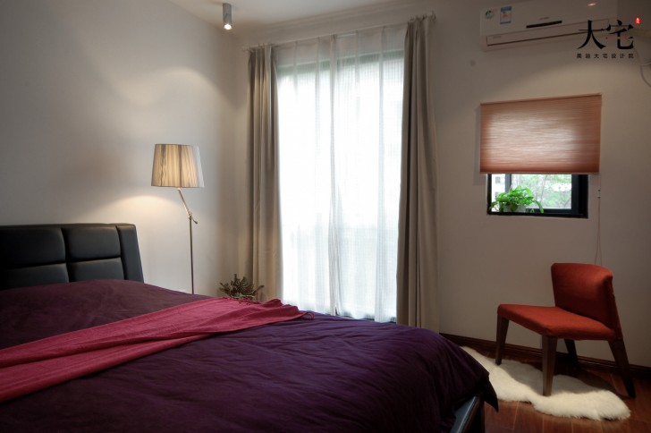 萬科西街花園138平方米Loft民宿風(fēng)案例效果圖-臥室