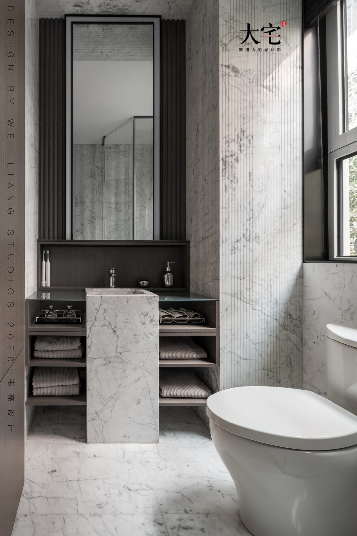 邯鄲保利185平方米現(xiàn)代輕奢風(fēng)格樣板間案例效果圖-衛(wèi)生間