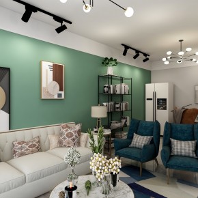 明發(fā)國際85㎡輕奢風格案例 ...