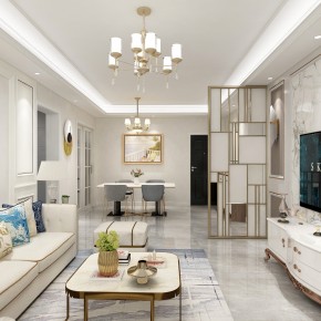 高鐵芯城120㎡法式風格案 ...