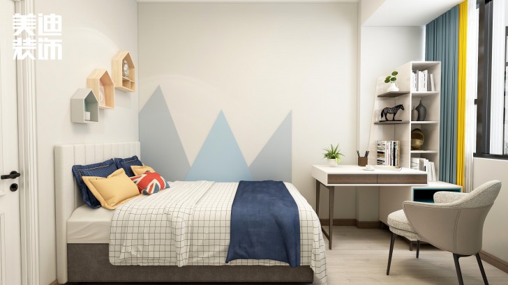 華銀南苑140㎡現(xiàn)代風(fēng)格案例效果圖—臥室