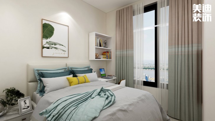 合能楓丹麗舍140㎡中式風(fēng)格案例效果圖—臥室