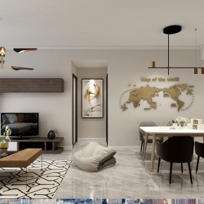 潤(rùn)屋美院90㎡現(xiàn)代風(fēng)格裝修 ...