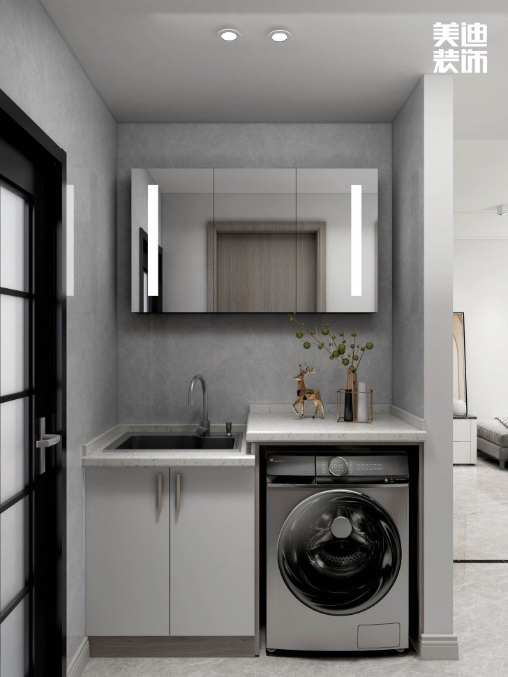 中航城100㎡現(xiàn)代輕奢風格案例效果圖—衛(wèi)生間