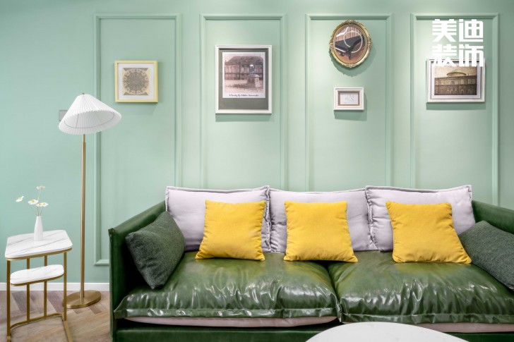  長(zhǎng)房云時(shí)代109㎡北歐混搭風(fēng)裝修案例效果圖 -客廳