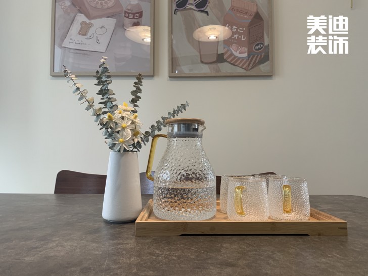  長(zhǎng)房云時(shí)代109㎡北歐混搭風(fēng)裝修案例效果圖 -餐廳