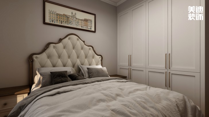 嘉華城188㎡古典美式風(fēng)裝修案例效果圖-臥室