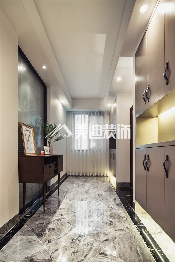 金科東方大院150平MIJI生活風(fēng)裝修案例圖—過道