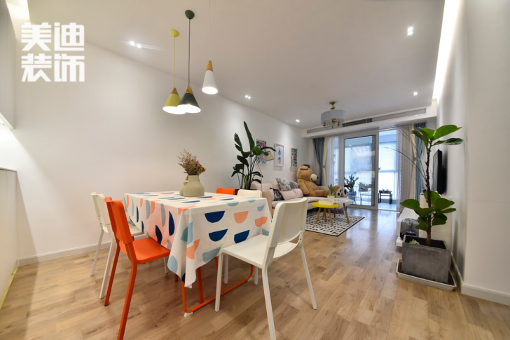 保利香檳國際88平ins風裝修效果圖--餐廳