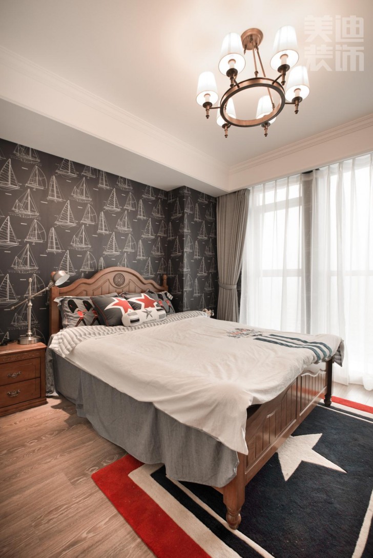 經(jīng)典小美風(fēng)格樣板房案例實景圖--臥室