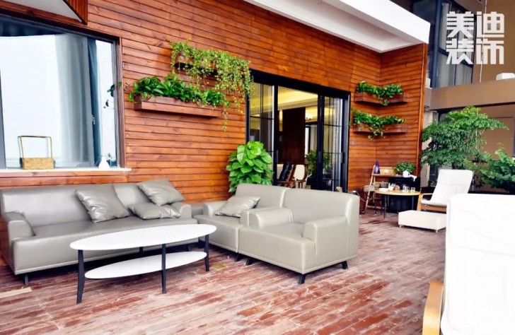 湘江豪庭220㎡現(xiàn)代簡約風格裝修效果圖-陽臺