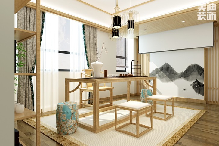 都正街--悟在300平米中式風(fēng)格裝修效果圖--雅座