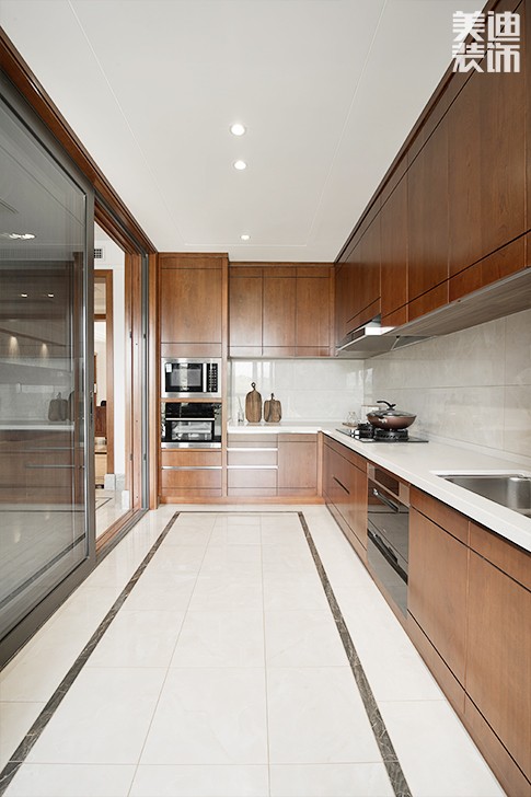 青竹園·曦園 295㎡書(shū)香之家，新中式裝修實(shí)拍圖--廚房