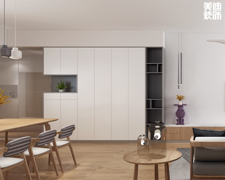 遠和城105平方米現(xiàn)代日式風(fēng)格案例圖--餐廳